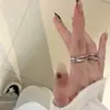 Otoño e Invierno Nuevo Oso de Crema Coreano Uñas Portátiles Cortas Estilo Ins Simple Corazón Femenino Marrón Manicura Hecha a Mano