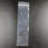 Bolsa rectangular autoadhesiva delgada 4*10 Bolsa de PE Bolsa de plástico larga engrosada Bolsa sellada transparente bolsa de empaque larga para tubo de lámpara