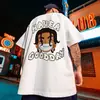 Camisetas de Moda Europeas y Americanas Tallas Grandes Oversize Corte Holgado para Hombres con Sobrepeso Marca de Moda Ropa de Pareja Manga Corta Verano 100-150kg