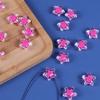 Color Translúcido a Juego Estrella de Cinco Puntas Agujero Recto Agujero para Cuerda Cuentas Pulsera Aretes Adornos para la Cabeza Material Hecho a Mano Accesorios Joyería DIY