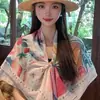 Pañuelo de algodón Lanyanhuasi para mujer de 110 cm cuadrados, estilo pastoral, adecuado para viajes a Xinjiang y Tíbet, fotografía, pañuelo para la cabeza, protección solar, chal para aire acondicionado para el verano
