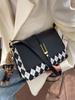 Bolso de Nueva Llegada 2024 Bolso Retro de Moda Bolso Cuadrado Pequeño Portátil de Hombro Único Romboidal para Mujer Popular Textura Bolso de Axila