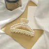 Nuevo Pasador de Pelo Perla Trasera Cabeza Mujeres Pinza Pinza Grande Temperamento Pinza Pinza Corea del Sur Pinza Tiburón Tocado Wholesale