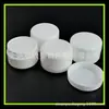 Frasco de creme branco de 15g com tampa puxada à mão máscara frasco de amostra pequeno creme pomada engarrafada caixa vazia 15g