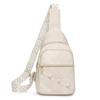 Nuevo Bolso de Pecho para Mujer Transfronterizo Bolso de Hombro Retro de Cuero Suave para Mujer Mochila Popular Bolso Bandolera Casual Coreano