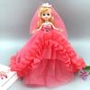 Vestido de novia de comercio exterior al por mayor 26cm llavero de muñeca confundida colgante de muñeca regalos para niños pequeños regalos