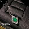 Joyería Brasil calcedonia verde ágata collar de estrella nuevo traje de aretes de circón de azúcar de calcedonia verde chino