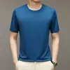 Nova camiseta de manga curta masculina de verão moda top de puxar esporte lazer camiseta masculina uma geração de cabelo