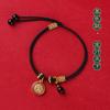 Pulsera de Cuerda Roja Femenina Benmingnian Shajin Creativa Tejida para Hombres y Mujeres Pareja Cuerda de Mano Red Social en Vivo con Suministro de Artículos Lote