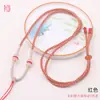 Corda de Pendurar Jade Moda DIY Trançada Fivela de Segurança Buda de Jade Pingente de Paz Corda para Colar Venda por Atacado Corda Simples com Pingente Dourado