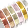 Alambre de cobre que conserva el color especialmente para joyería importada, Alambre de cobre para tocados y moños de pelo DIY hecho a mano, Alambre de cobre para conectar pulseras de perlas
