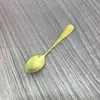 Acero Inoxidable Dorado Diamante Cuchara de Café Cuchara para Remover Hogar Restaurante Cuchara para Pastel Cuchara para Miel Cuchara Dorada Cuchara