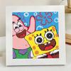 Pintura de Diamante Kit de Material DIY Infantil Desenho Animado Bob Esponja Adesivos de Diamante Desenho Animado Atacado