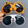 Novos Óculos de Sol de Silicone Polarizados para Crianças Anti-UV para Exterior Óculos de Panda Tigrinho Fofo Super Fofos