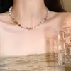 Nuevo Exquisito Collar de Cuentas Coloridas Estilo Étnico para Mujer Moda de Lujo Ligero Diseño de Nicho Accesorios Frescos de Cadena para Clavícula