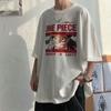 Camiseta de Manga Corta para Hombre Hermano Mayor Gordito Nueva Llegada Verano 2023 Estampado de Dibujos Animados Cuello Redondo Talla Grande Moda para Hombres Gorditos Ins