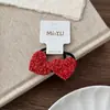 Nuevo Clip para el Cabello de Cobertura Total con Estrella de Lentejuelas Rojas de Año Nuevo para Niños con Brillo Fino Lazo Festivo para el Cabello de Niñas Accesorio para el Cabello