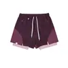 Pantalones Cortos Originales de Hilo Reflectante Coolmax Dos en Uno Transpirables de Secado Rápido UPF50+ Protección Solar Fresca Deportivos Casuales