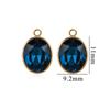 Colgante de acero inoxidable con accesorios de joyería hechos a mano DIY transfronterizos, collar de cristal ovalado, pendientes, colgante, colgante