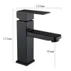 Grifo de Baño de Acero Inoxidable para Comercio Exterior Transfronterizo, Grifo Cuadrado de Una Sola Palanca para Lavabo de Baño
