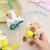 Chaveiro Pingente de Pelúcia Criativo e Divertido Porquinho da Índia Balançante Chaveiro Pingente Criativo Tendência Boneca Celebridade da Internet Boneca de Máquina de Garra