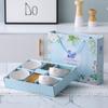 Juego de tazones de porcelana azul y blanca Actividad de venta por lotes Tazón de regalo Juego de palillos Juego de tazón y cuchara de cerámica Vajilla Tazón Caja de regalo