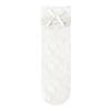 Calcetines Estilo Nuevo 2025 Calcetines de Tubo Medio a Cuadros Diamante con Lazo de Primavera y Verano para Mujer Calcetines de Malla de Color Sólido para Mujer