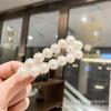Pinza para el Cabello con Flequillo de Perlas Dobles Estilo Coreano Pinza para el Cabello con Lazo y Corazón Accesorio para el Cabello de Exportación Transfronteriza 66-8