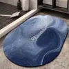 Felpudo Antideslizante para Puerta de Baño Klein Blue de Fácil Cuidado, Alfombrilla Absorbente de Agua de Secado Rápido para Baño y WC