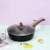 Sartén Prensada Imitación Piedra Maifan Transfronteriza, Sartén Antiadherente para Huevos para Uso Doméstico en Cocina, Sartén de Doble Propósito para Freír y Cocinar Bistecs, Venta al por Mayor