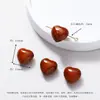 Colección Corazón de Piedra Ojo de Gato Piedra Natural Cristal Ágata Cuentas Sueltas Accesorios para Pulsera DIY Hecha a Mano Cuentas de Cristal Lindas