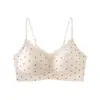 "Dulce Primer Amor" Sujetador sin costuras tipo chaleco para mujer, Sujetador push-up para pechos pequeños, Realza la apariencia, Recoge los laterales del pecho, Previene la flacidez, Sujetador de encaje