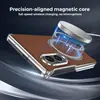 Adecuado para Samsung Z Fold 8, funda de teléfono de carga inalámbrica magnética, protección de 360 grados, funda con anillo giratorio y soporte para Fold7