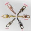 Especial transfronteiriço para galvanoplastia ouro fivela de porta pequena liga de zinco bronze chave camarão pendurado fivela corrente fivela rotativa de 3 pontos