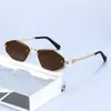 Óculos de Sol Retro Diamantados com Meio Aro de Metal da Moda para Mulheres Óculos de Sol Tendência Europeus e Americanos Transfronteiriços Óculos com Proteção UV Personalizados