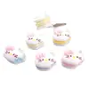 Brinquedo de Comida Simulado Gato Sanduíche Bolo Acessórios de Resina Case de Celular DIY Grampo de Cabelo Ornamento de Cabelo Pingente de Contas Decoração de Sapato