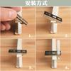 Código de instalación de riel para cortina accesorios soporte base fija clip hebilla pasado de moda montaje superior montaje lateral código hebilla de barra para cortina