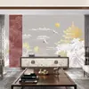 Estilo chino moderno edificio huipai ático sofá pared de fondo papel tapiz estilo antiguo sala de té restaurante restaurante de hot pot mural