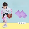 Joelheiras e Cotoveleiras Esportivas para Crianças, Antiderrapante, Respirável, para Basquete, Futebol, Corrida, Conjunto de Protetores de Pulso para Meninos, Equipamento de Proteção Fino