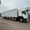 Exportación de Camiones Usados Howo de Cuatro Ejes Delanteros y Ocho Traseros 8x4 para Contenedores de 371 Caballos de Fuerza Grandes Camiones para Transporte Expreso