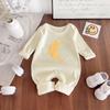 Macacão de Bebê, Macacão Novo Estilo de Manga Longa para Outono, Roupas de Casa para Bebê Primavera e Outono Recém-nascido, Roupas de Exterior, Roupas de Engatinhar