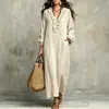 Vestido de Mujer con Cuello en V y Volantes Transfronterizo Europeo y Americano Otoño/Invierno 2026