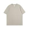Camiseta de Manga Corta Pesada, Algodón Puro, Top Liso para Hombre, Corte Holgado Casual, Casual para el Día a Día, Camiseta Interior de Estilo Básico Simple