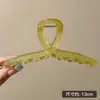 Pinza de tiburón grande coreana para el cabello, accesorio simple para recogido en la parte trasera de la cabeza, pinza de pelo de alta gama para mujer