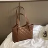 Bolso Tote Transfronterizo 2026 Modelo Nuevo Patrón de Diamante Gran Capacidad para Mujer, Bolso de Viaje Diario, Bolso de Hombro a la Moda, Bolso de Axila para el Día a Día