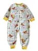 Saco de dormir de franela engrosada con piernas separadas para niños en invierno, Ropa de dormir cálida para bebé, Mameluco Anti-Patadas para uso en casa, Adecuado para niños pequeños y medianos