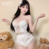 Rui Temprano Seda de Hielo Sexy Deseo Puro Tentación Morado Traje de Tirantes de Alta Gama Chica qqny