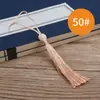Atacado de Fábrica Ornamento Pendurado Estilo Antigo Marcador de Página Leque Festivo Tassel Colorido Embalagem Presente Cortina Pequeno Tassel