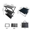 Rack de Armazenamento de Liga de Alumínio Envelhecido para Exterior Mesa Dobrável Deformável Multifuncional Camping Portátil Duplo Propósito Leve