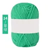 Hilo de Algodón Coreano de Leche de 4 Hebras, Lana Media, Bola de Hilo de Grosor Medio para Muñecas Hechas a Mano, Hilo para Crochet, Bola de Hilo Tejida a Mano
